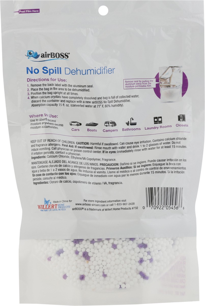 slide 7 of 10, airBoss No Spill Lavender Fields Dehumidifier 10.6 oz, 10.6 oz