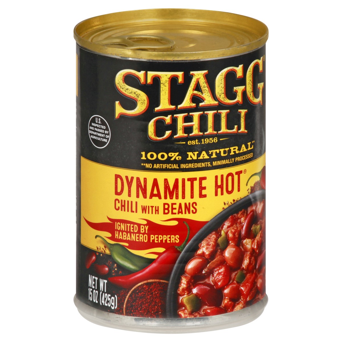 slide 7 of 12, Stagg Dynamite Hot with Beans Dynamite Hot Chili 15 oz, 15 oz