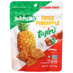 Nutrissimo No Sugar Added Dried Pineapple with Tajin - 4 oz