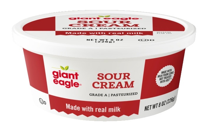 slide 1 of 1, Giant Eagle Sour Cream, 8 oz