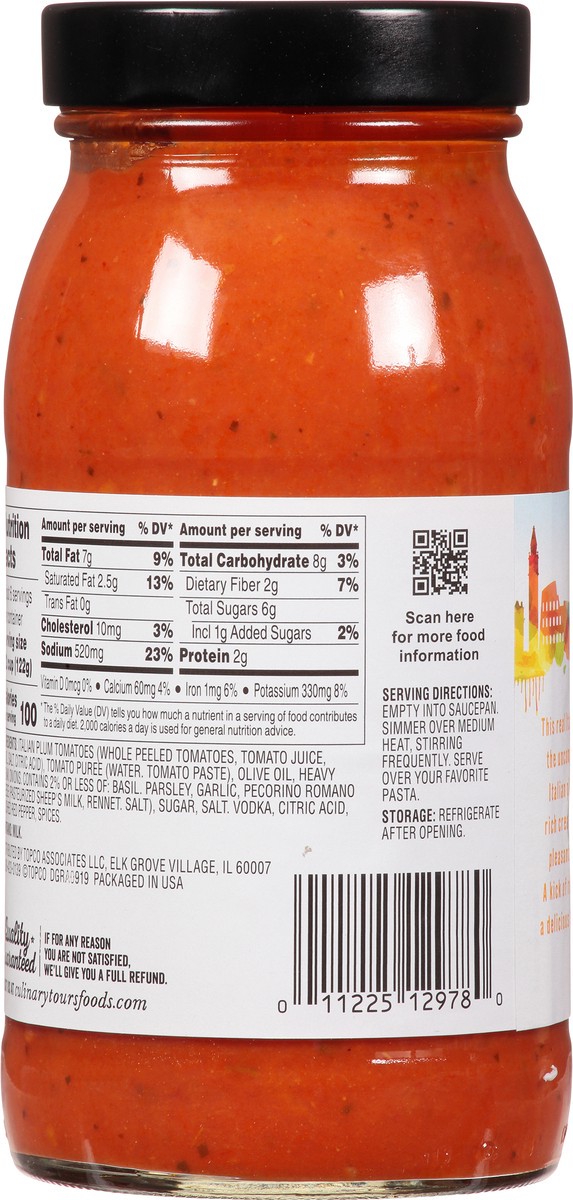 slide 8 of 14, Culinary Tours Spicy Tomato & Vodka Pasta Sauce 25.5 oz, 25.5 oz