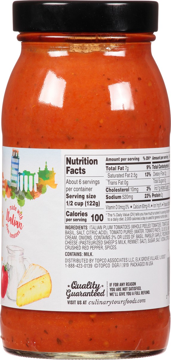 slide 9 of 14, Culinary Tours Spicy Tomato & Vodka Pasta Sauce 25.5 oz, 25.5 oz