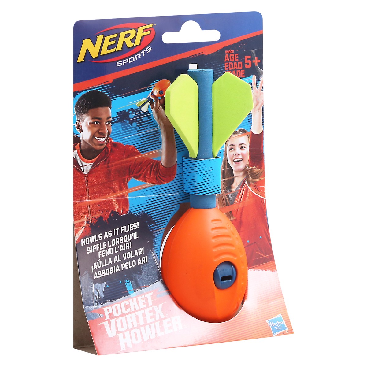 slide 2 of 9, Nerf Sports Pocket Vortex Howler Tailed Football, 1 ct