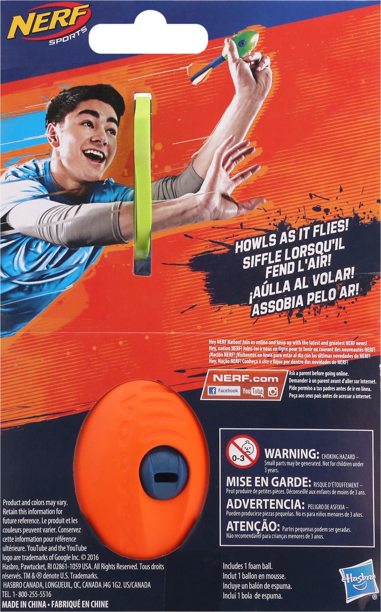 slide 5 of 9, Nerf Sports Pocket Vortex Howler Tailed Football, 1 ct