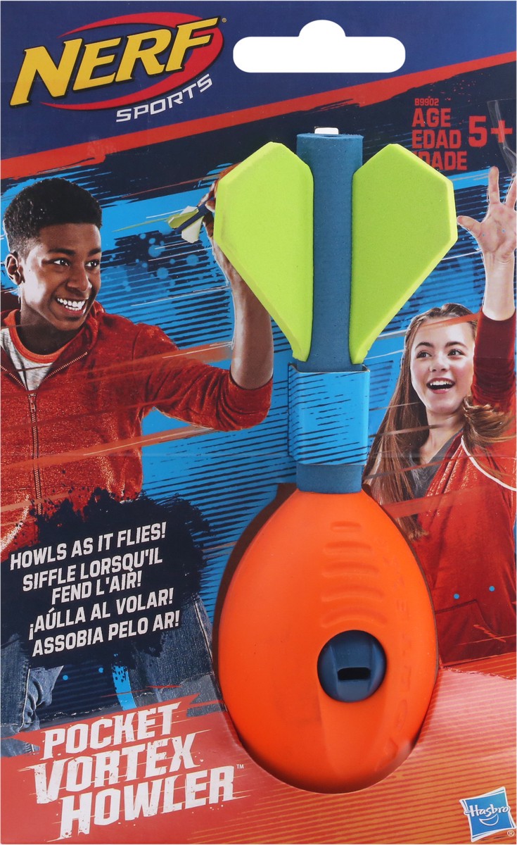 slide 6 of 9, Nerf Sports Pocket Vortex Howler Tailed Football, 1 ct