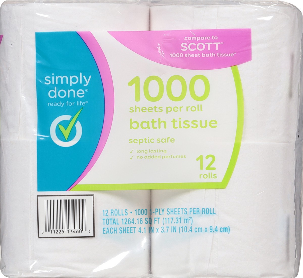 slide 12 of 13, Simply Done 1-Ply Bath Tissue 12 ea, 12 ct