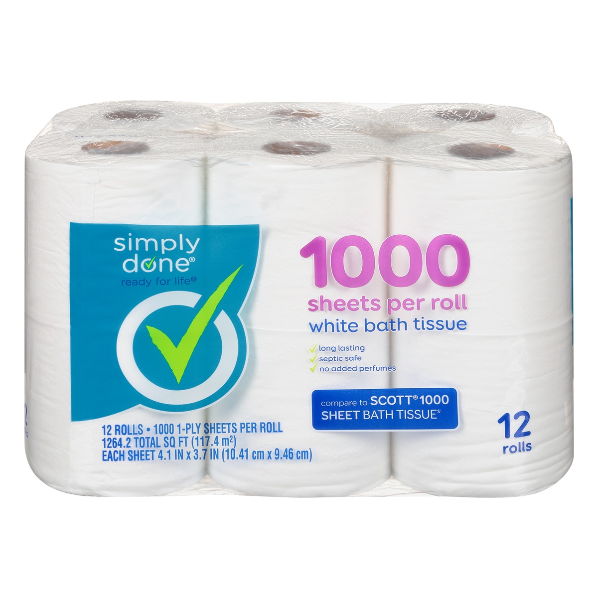 Simply Done Bath Tissue Basic 12 ct Shipt