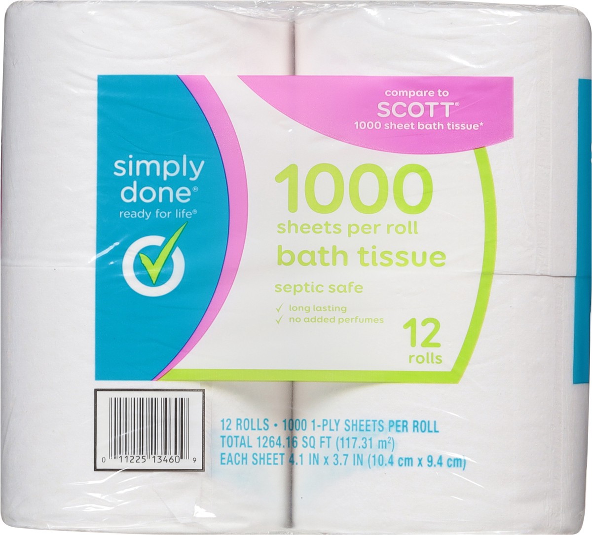 slide 2 of 13, Simply Done 1-Ply Bath Tissue 12 ea, 12 ct