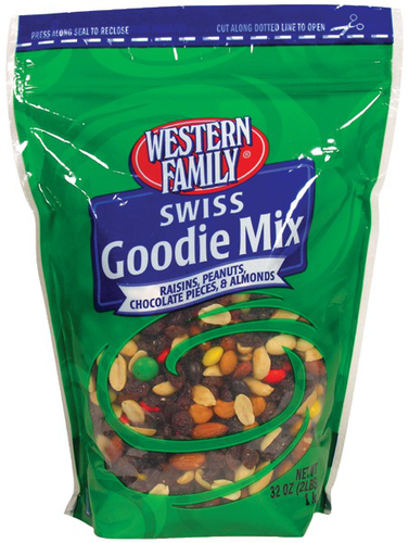 slide 1 of 1, Western Family Swiss Goodie Mix, 32 oz