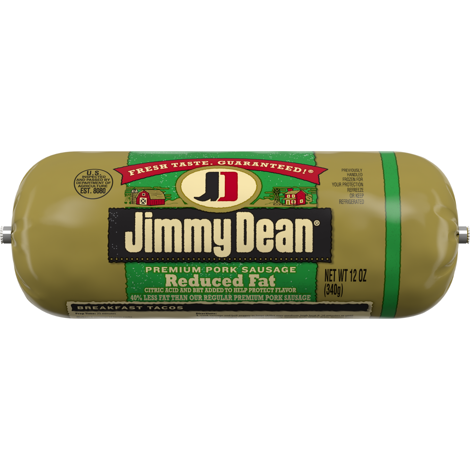 slide 1 of 6, Jimmy Dean Premium Reduced Fat Pork Sausage, 12 oz