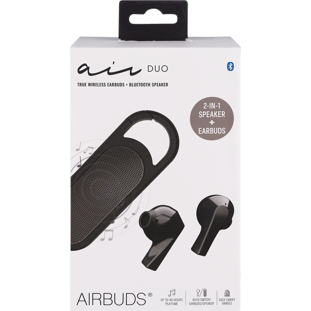 slide 1 of 1, air Duo Tws W/Speaker Black, 1 ct