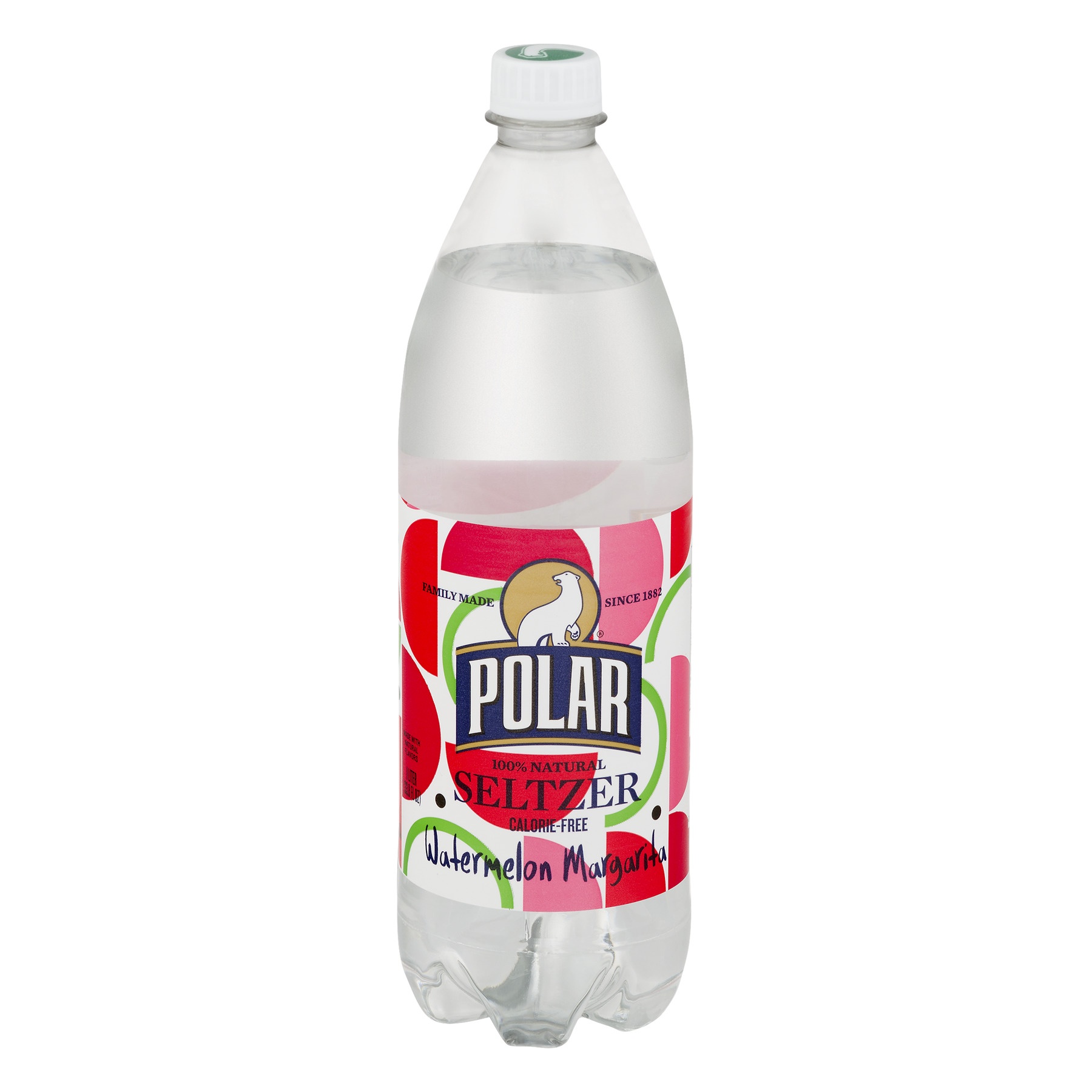 slide 1 of 1, Polar Beverages Polar 100% Natural Seltzer Watermelon Margarita, 33.8 fl oz