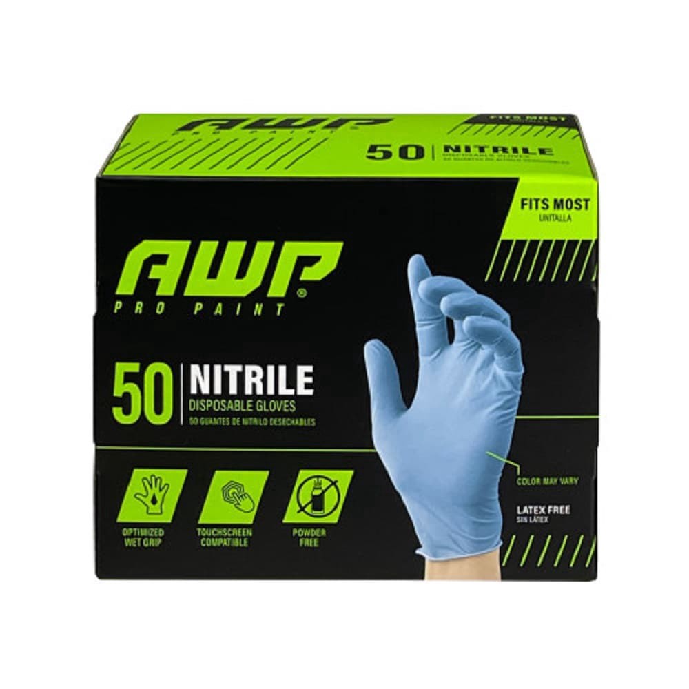 slide 1 of 1, Awp Pro Paint Nitrile Disposable Gloves, 50 ct