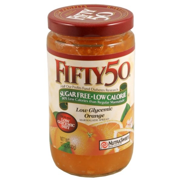 slide 1 of 1, Fifty50 Marmalade Spread, Low Glycemic Orange, 12 oz