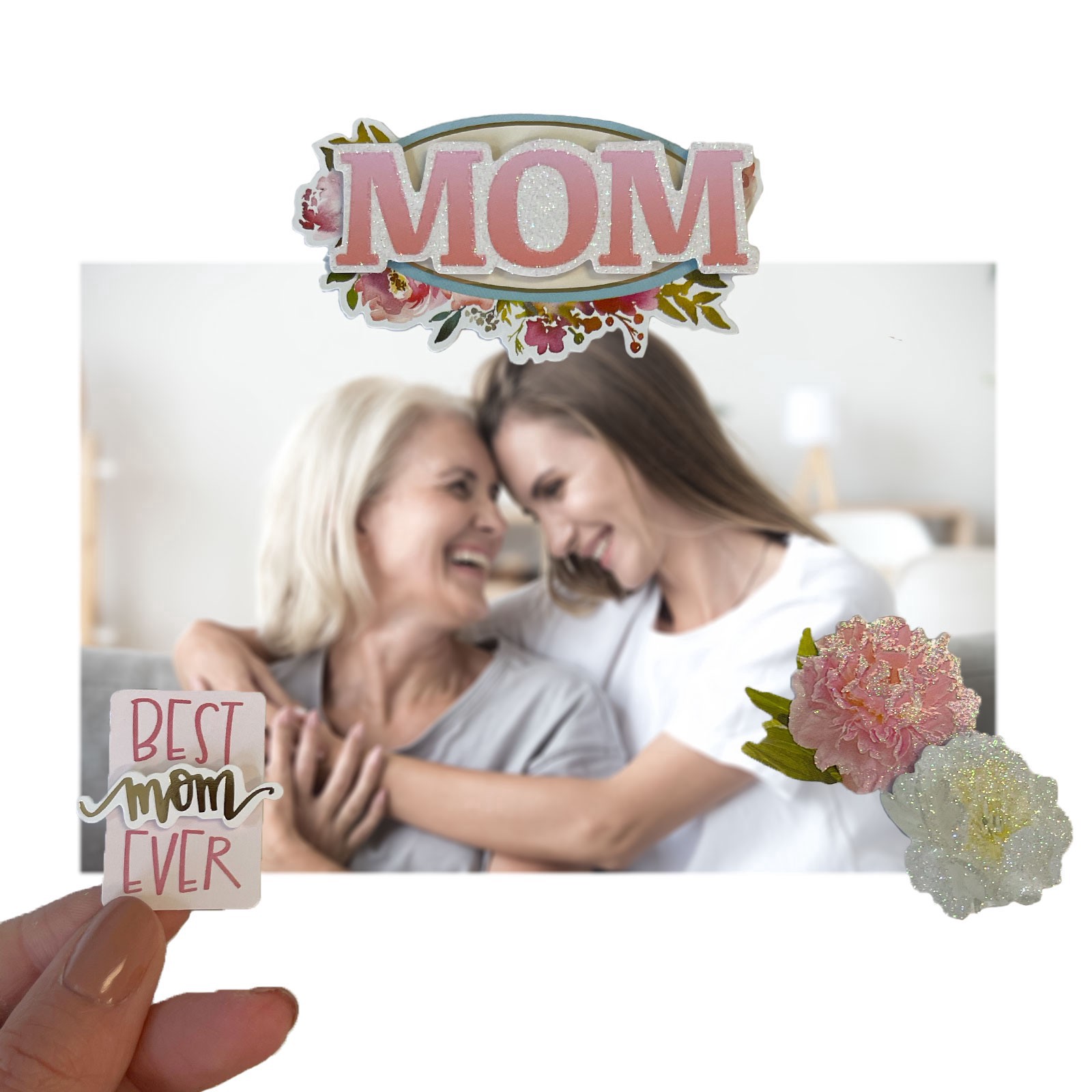 slide 4 of 4, Mom Themed Stickers By Recollections, 4 in x 8.5 in