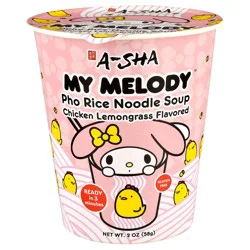 A-Sha My Melody Chicken Lemongrass Flavored Pho Rice Noodle Soup 2 oz