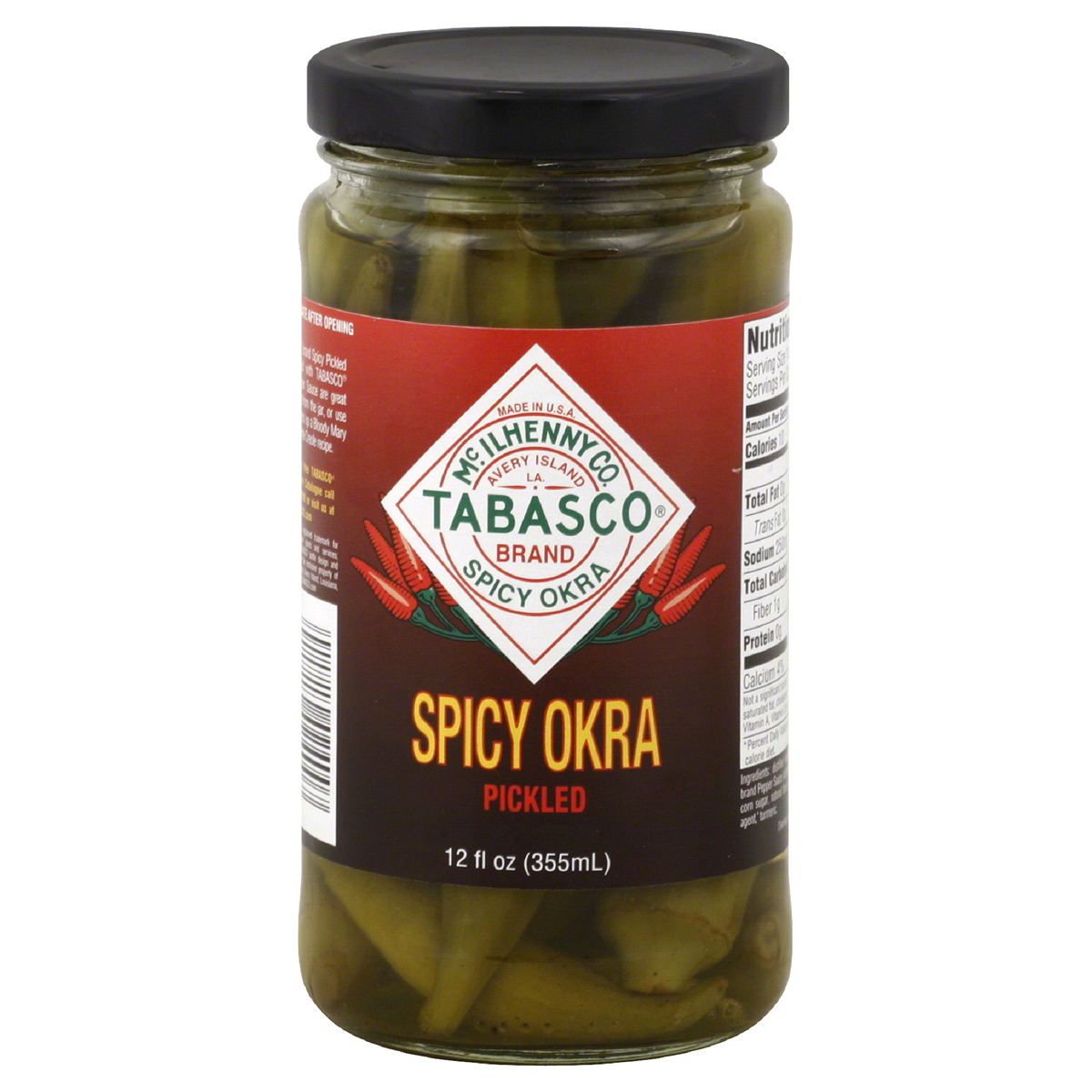 slide 1 of 2, Tabasco Pickled Spicy Okra, 12 oz