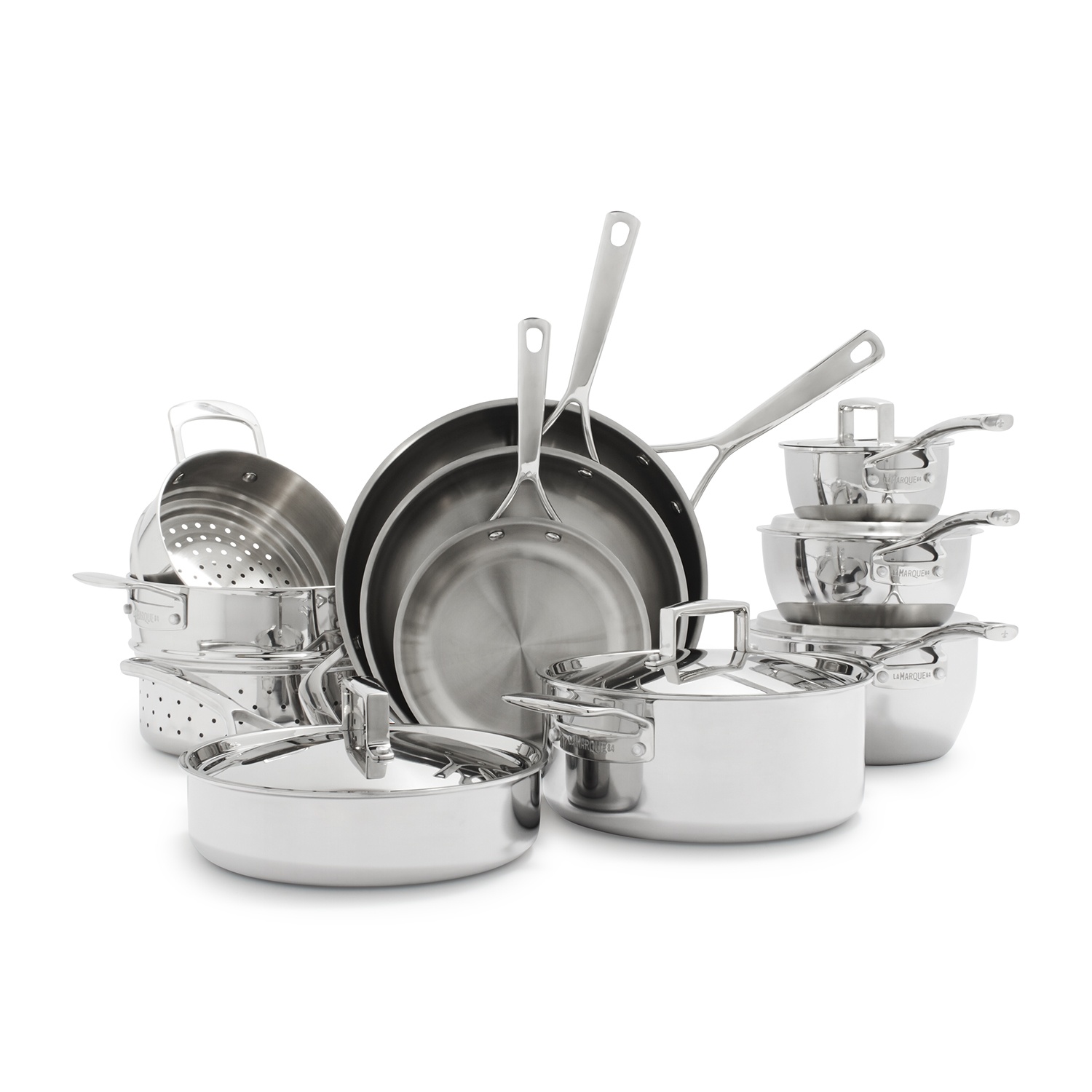 slide 1 of 1, La Marque 84 Stainless Steel Cookware Set, 15 ct