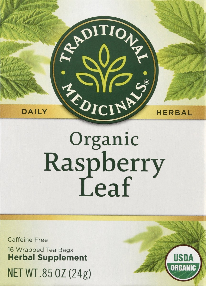 slide 6 of 9, Traditional Medicinals Raspberry Leaf, 16 ct