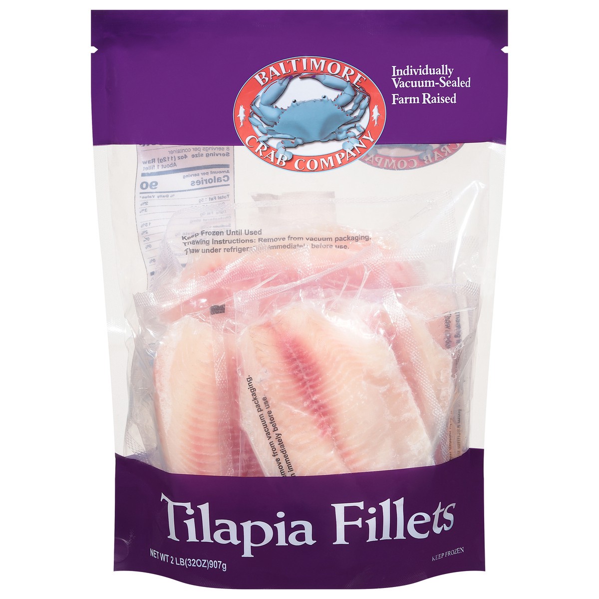 slide 1 of 13, Baltimore Crab Company Tilapia Fillet - 2 Lb, 2 lb