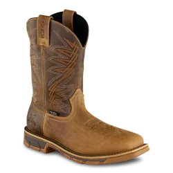 MARSHALLMEN's 11-INCH WATERPROOF LEATHER SAFETY TOE PULL-ON BOOT