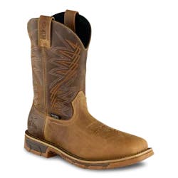 MARSHALLMEN's 11-INCH WATERPROOF LEATHER SAFETY TOE PULL-ON BOOT