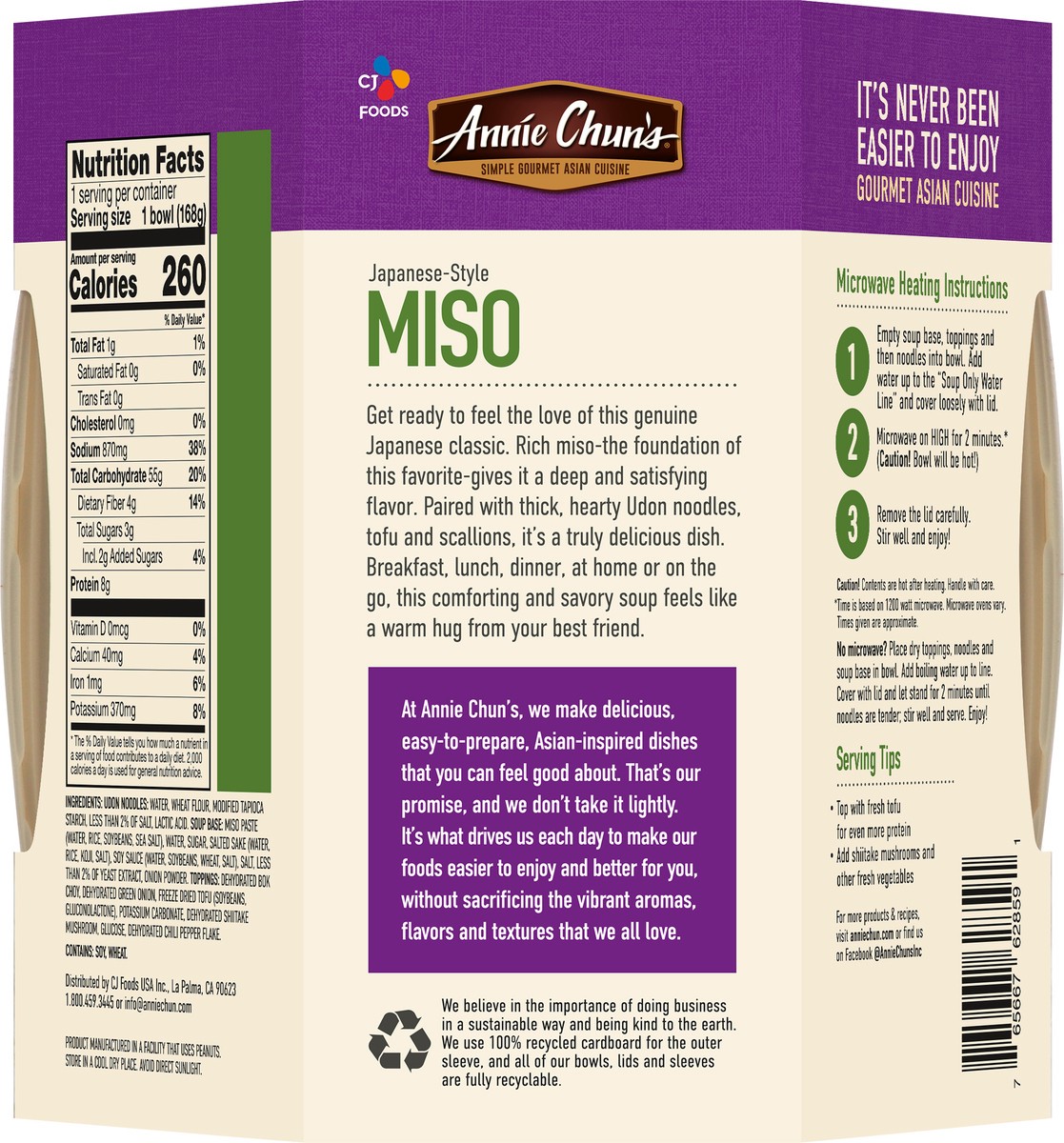 slide 9 of 9, Annie Chun's Japanese Style Miso Soup Bowl, 5.9 oz