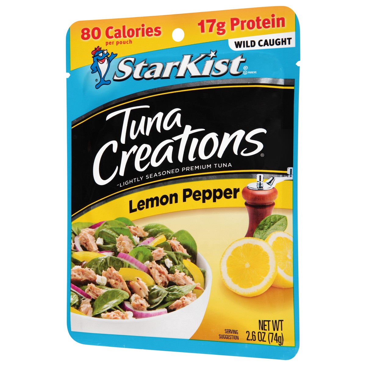 slide 4 of 9, StarKist Tuna Creations Lemon Pepper Pouch - 2.6oz, 2.6 oz