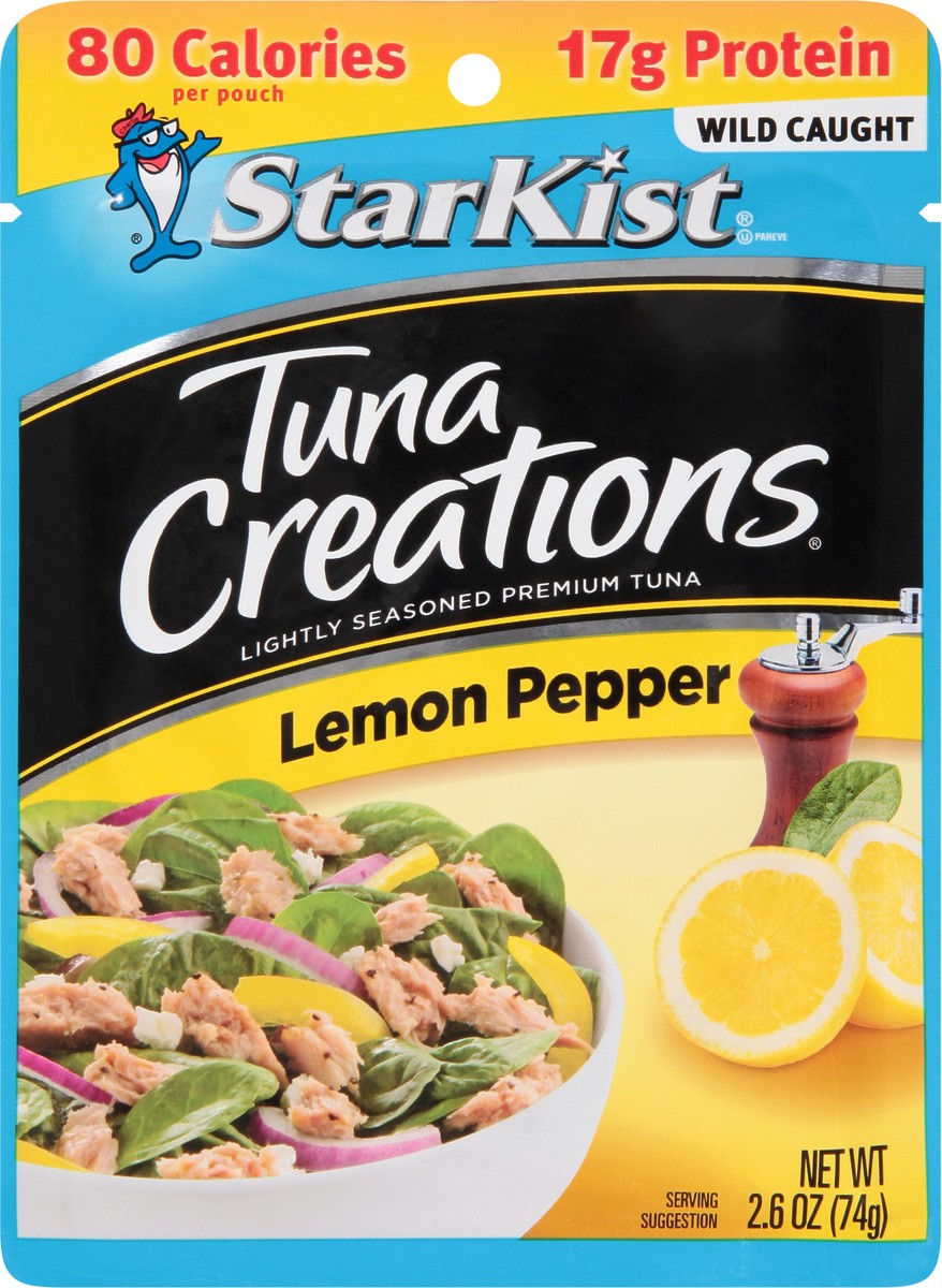 slide 7 of 9, StarKist Tuna Creations Lemon Pepper Pouch - 2.6oz, 2.6 oz