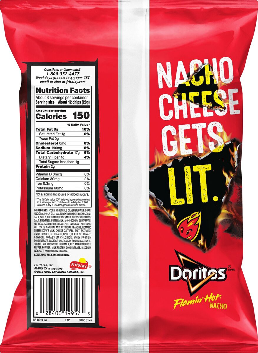 slide 4 of 5, Doritos Tortilla Chips, 3.12 oz