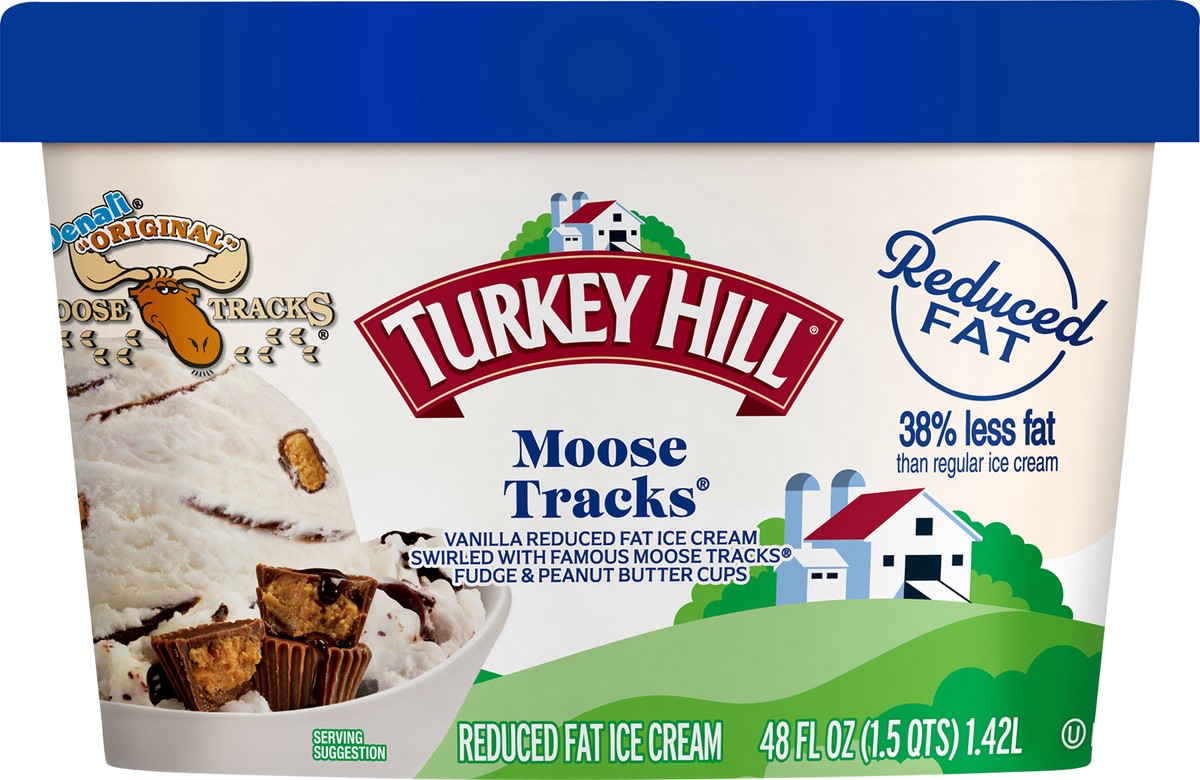 slide 2 of 2, Turkey Hill Moose Tracks, 48 fl oz