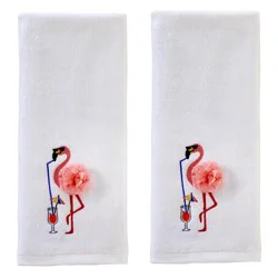 Skl Home Cool Flamingo Emb Hand-Optic Wht
