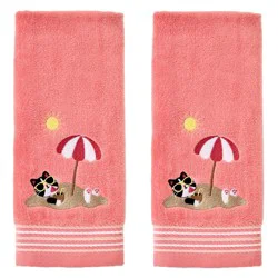 Skl Home Buried Cat Embellished Hnd-Coral
