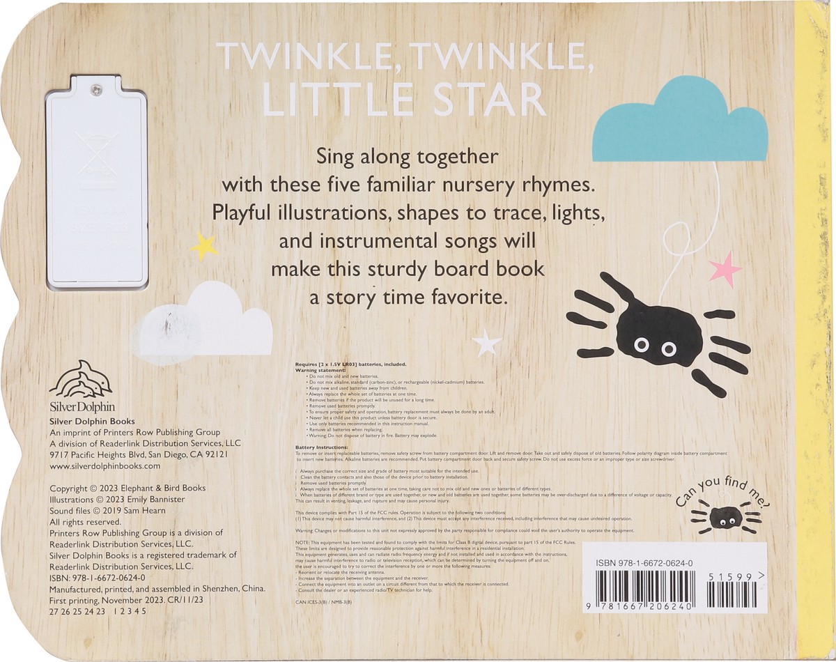 slide 12 of 12, Twinkle, Twinkle, Little Star Touch and Trace Nursery Rhymes Book 1 ea, 1 ct