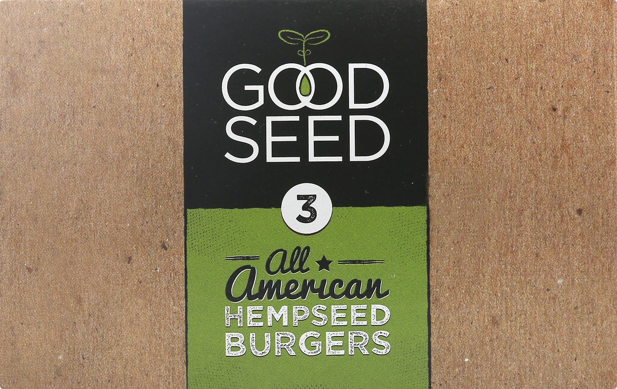 slide 6 of 10, Goodseed Burger Hempseed American, 10.5 oz