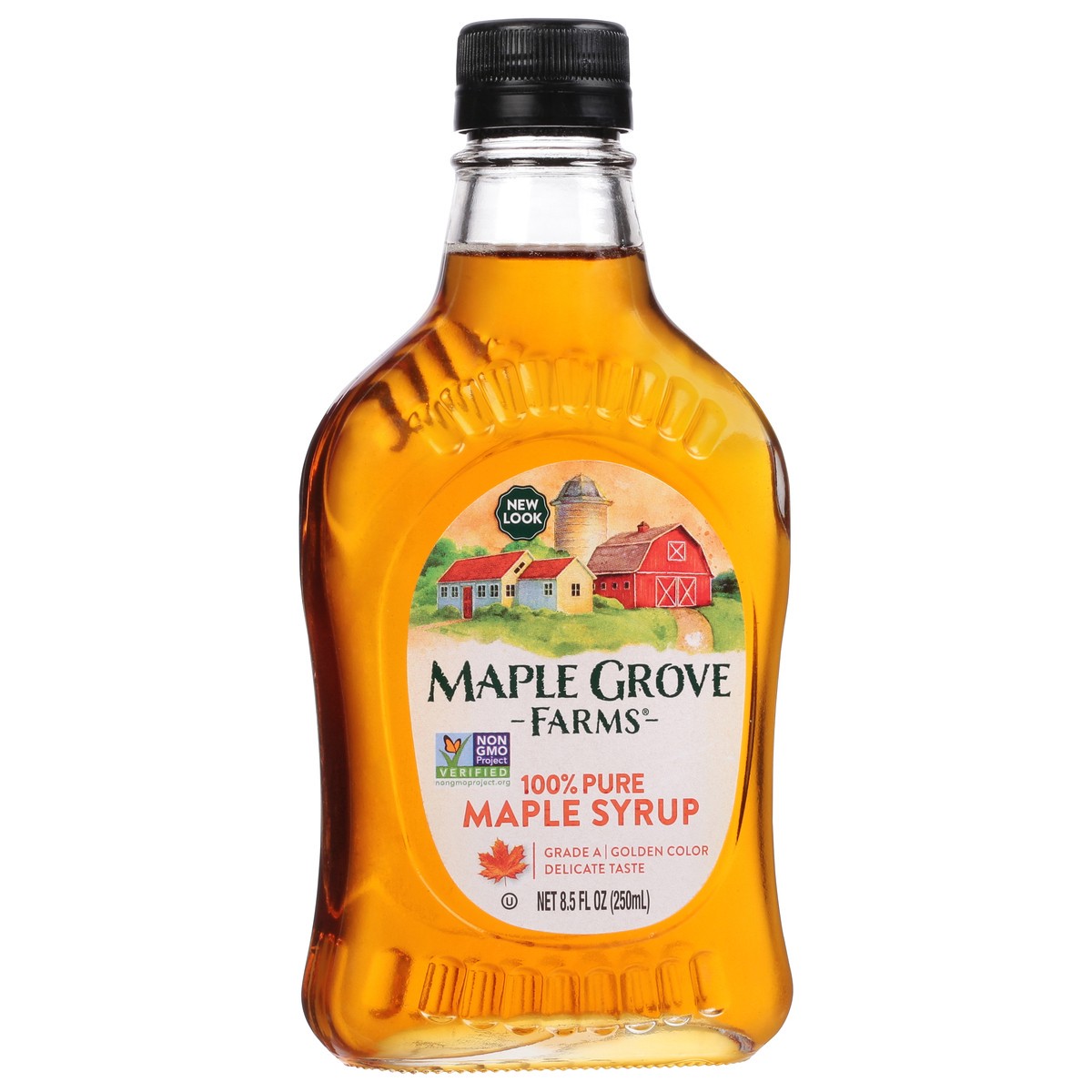 slide 2 of 9, Maple Grove Farms 100% Pure Maple Syrup 8.5 fl oz, 8.5 fl oz