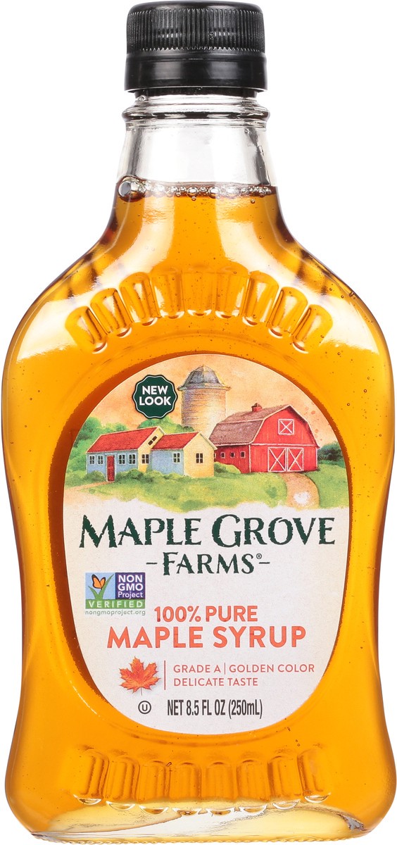 slide 6 of 9, Maple Grove Farms 100% Pure Maple Syrup 8.5 fl oz, 8.5 fl oz