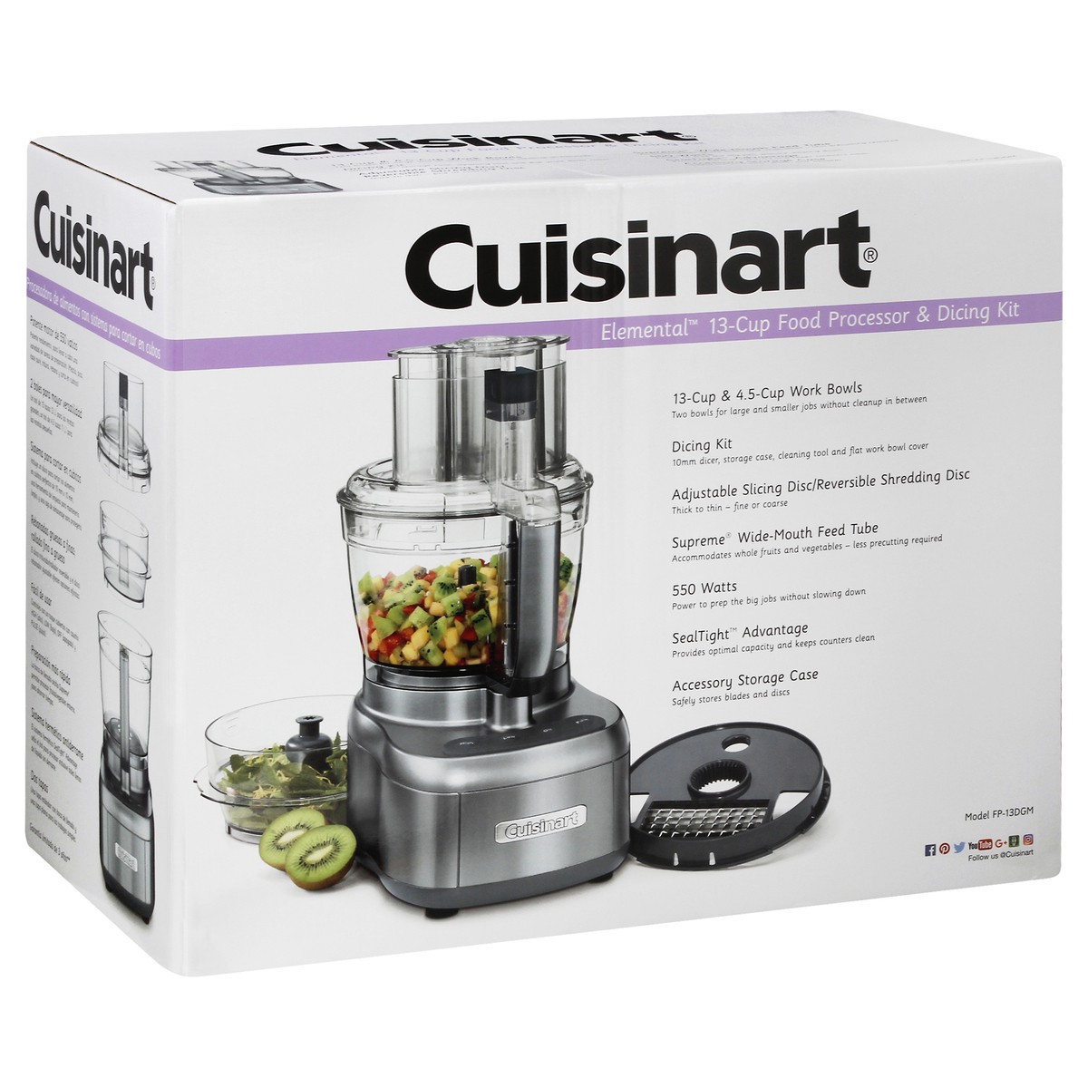 slide 2 of 8, Cuisinart 13 Cup Food Processor - Gunmetal, 1 ct