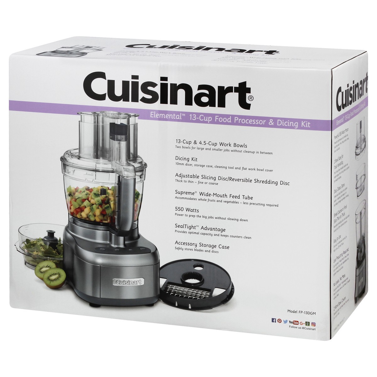 slide 3 of 8, Cuisinart 13 Cup Food Processor - Gunmetal, 1 ct