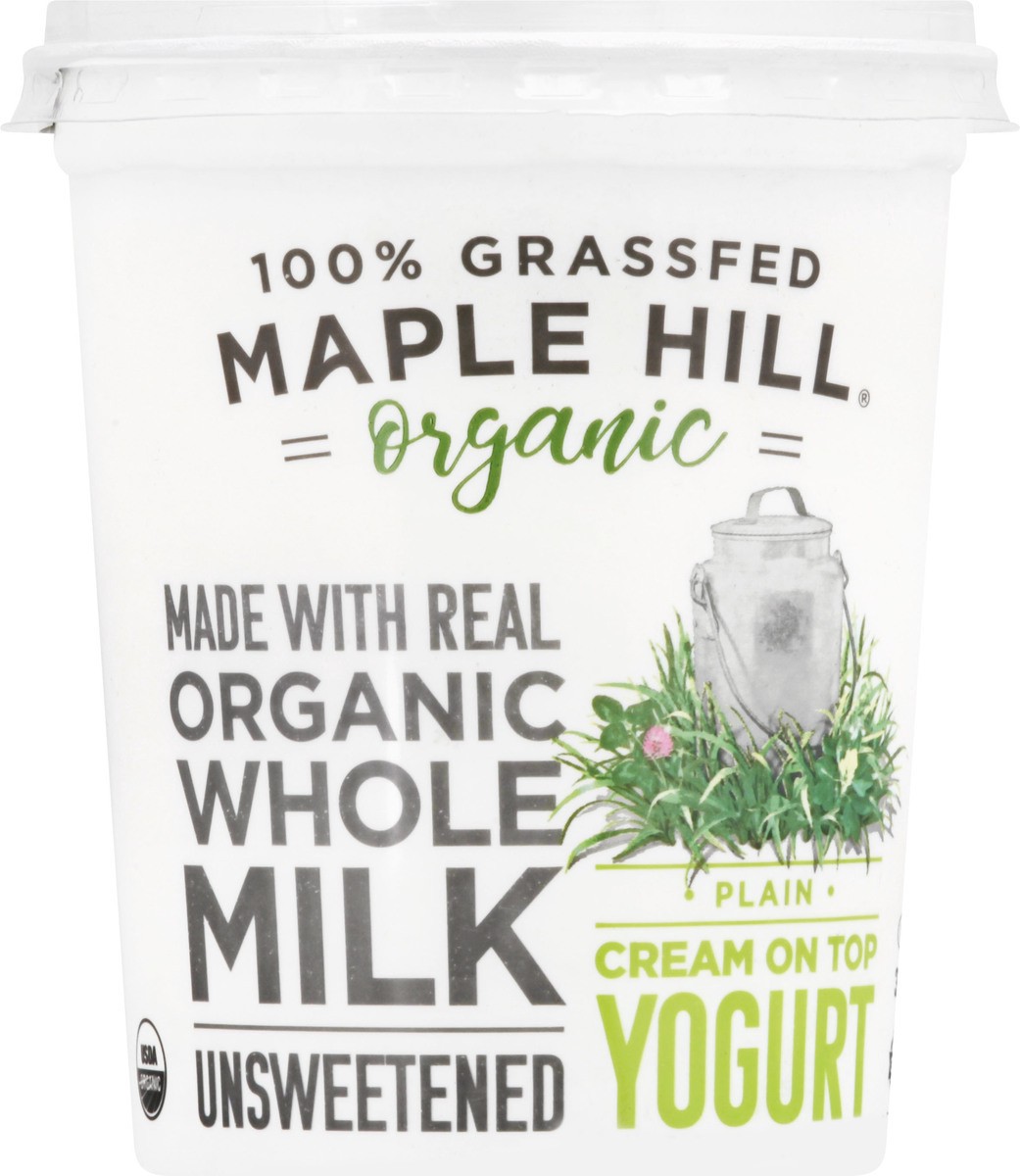 slide 7 of 9, Maple Hill Organic Cream on Top Unsweetened Plain Yogurt 32 oz, 32 oz