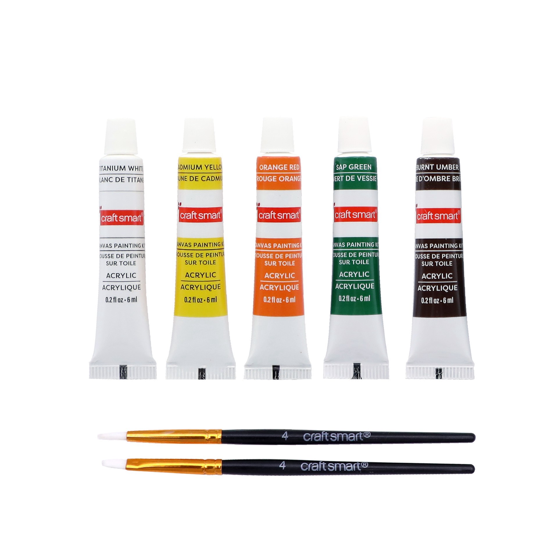 slide 5 of 5, 5" X 5" Jack-O'-Lantern In Web Canvas Painting Kit By Craft Smart, 5 in x 5 in