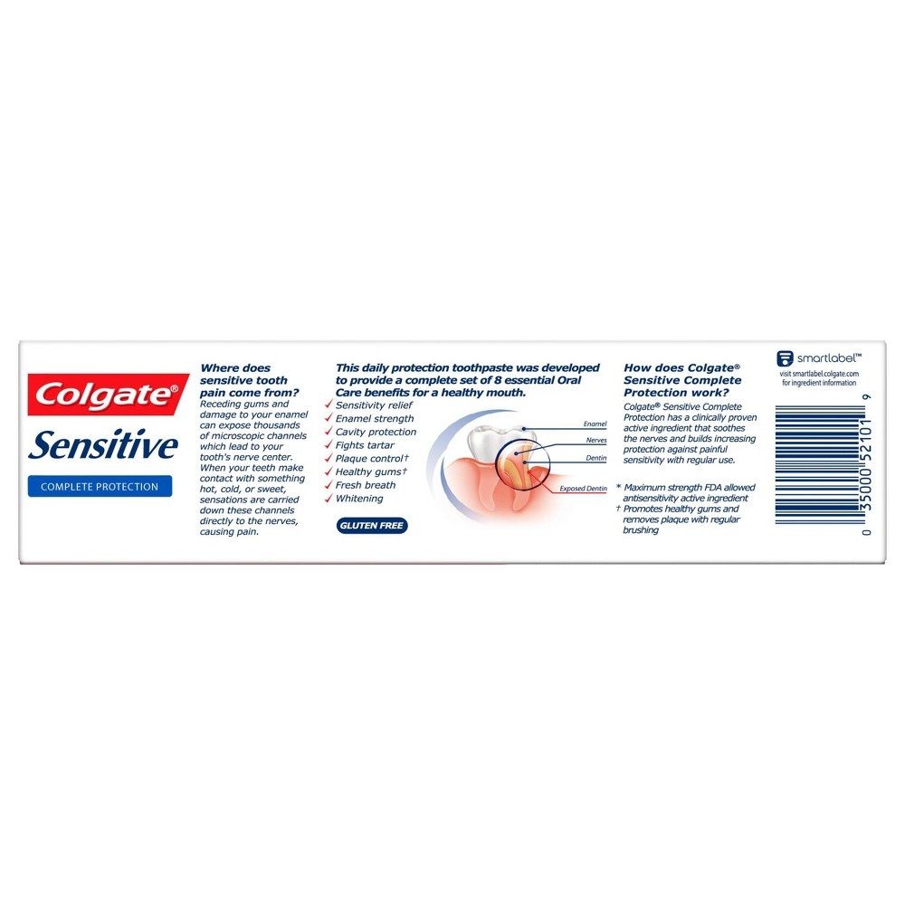 slide 2 of 8, Colgate Sensitive Complete Protection Toothpaste, 6 oz