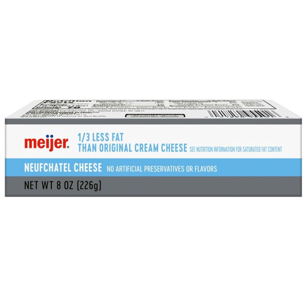 slide 28 of 29, Meijer 1/3 Less Fat Cream Cheese, 8 oz