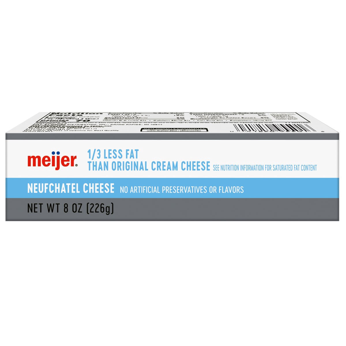 slide 29 of 29, Meijer 1/3 Less Fat Cream Cheese, 8 oz