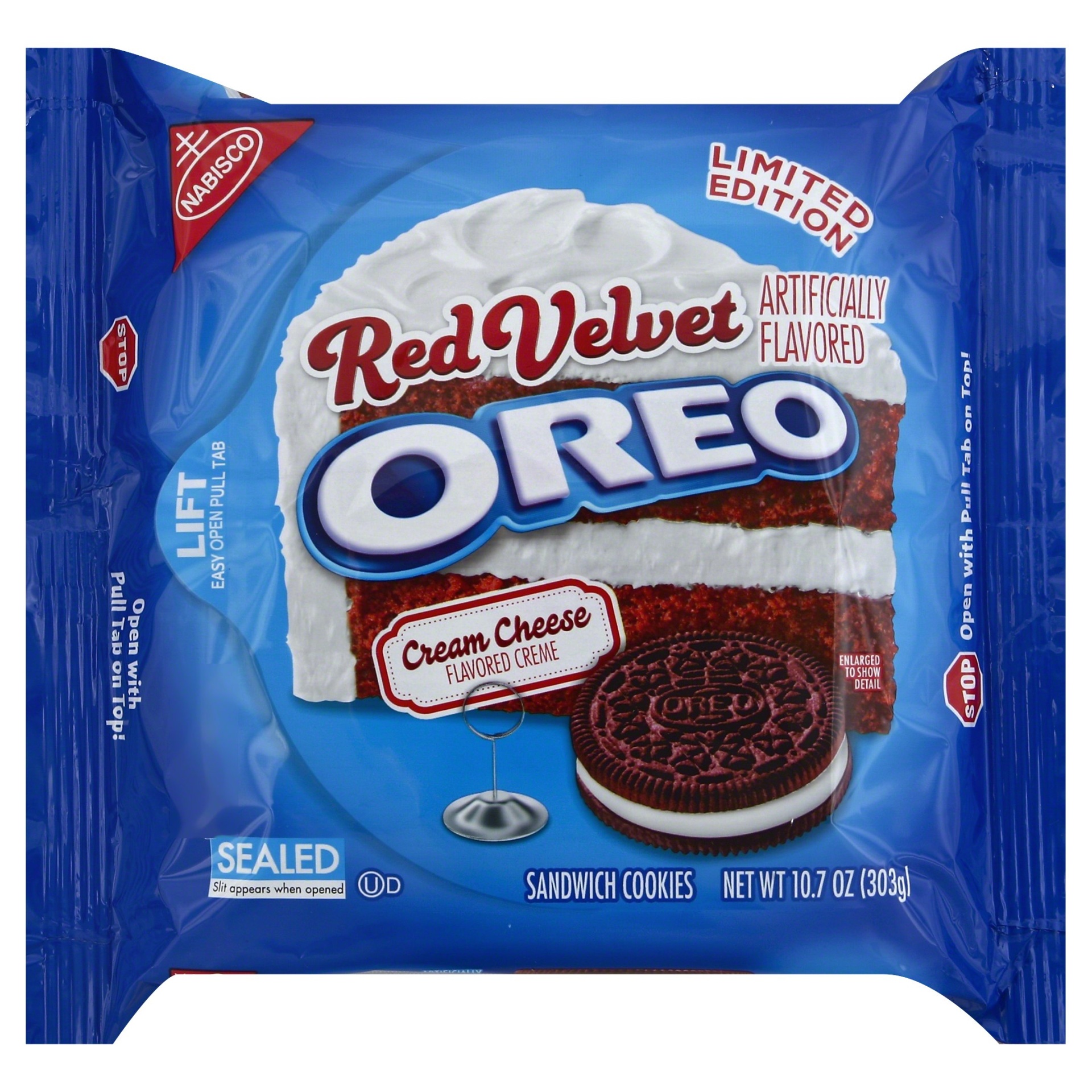 slide 1 of 6, Nabisco Oreo Red Velvet Cookies, 10.7 oz