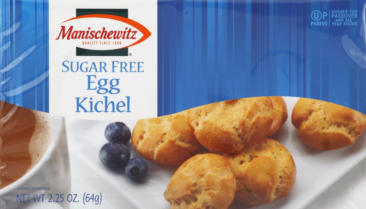 slide 4 of 4, Manischewitz Sugar-free Egg Kichel, 2.25 oz