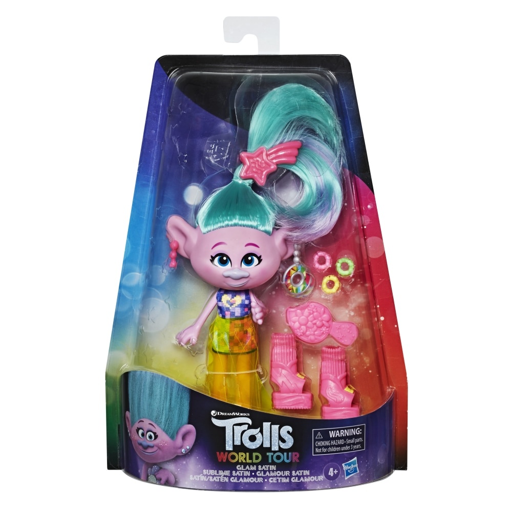 slide 1 of 1, Hasbro Dreamworks Trolls World Tour Glam Satin Doll, 1 ct