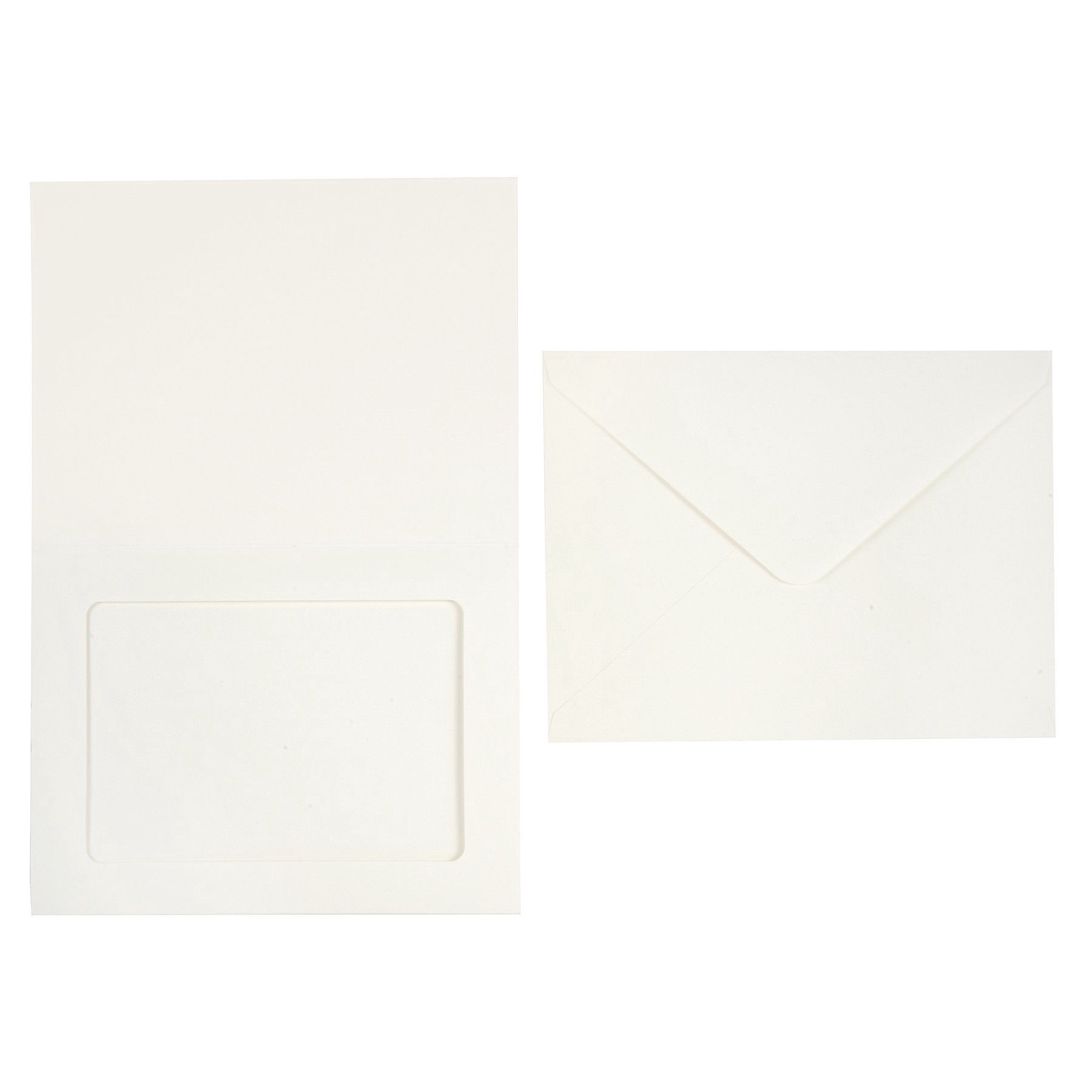 slide 2 of 6, Ivory Frame Cards & Envelopes By Recollections, 4.25" X 5.5", 4.25 in x 5.5 in