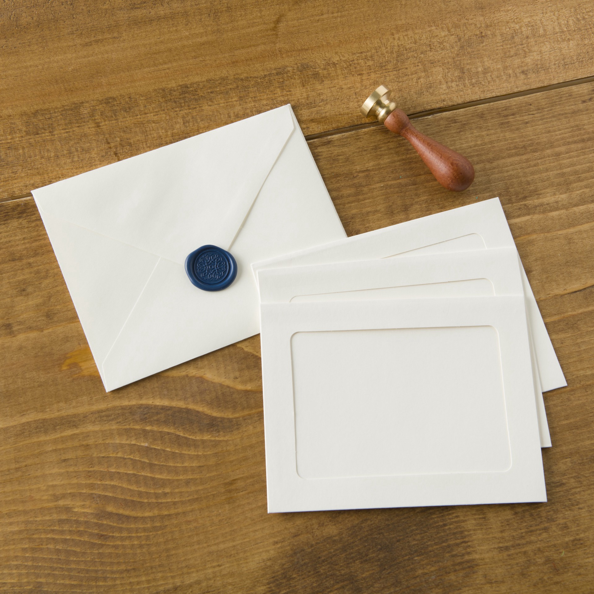 slide 3 of 6, Ivory Frame Cards & Envelopes By Recollections, 4.25" X 5.5", 4.25 in x 5.5 in