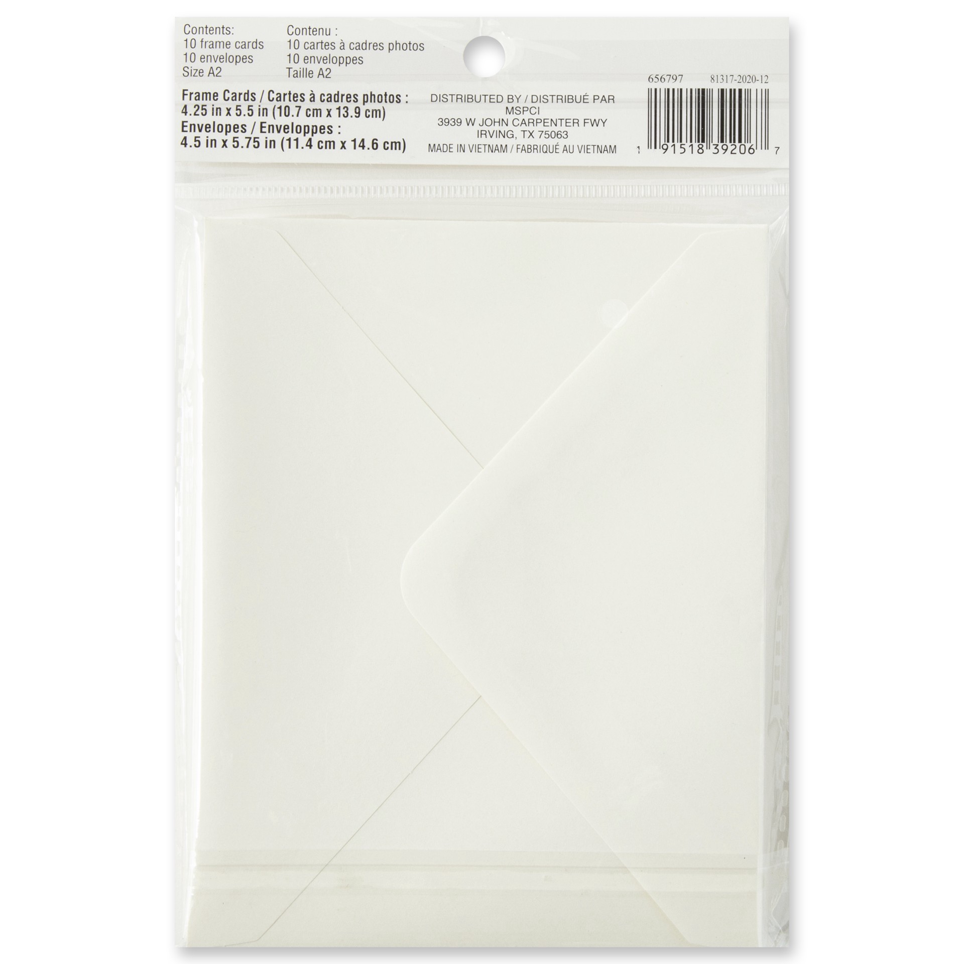 slide 5 of 6, Ivory Frame Cards & Envelopes By Recollections, 4.25" X 5.5", 4.25 in x 5.5 in